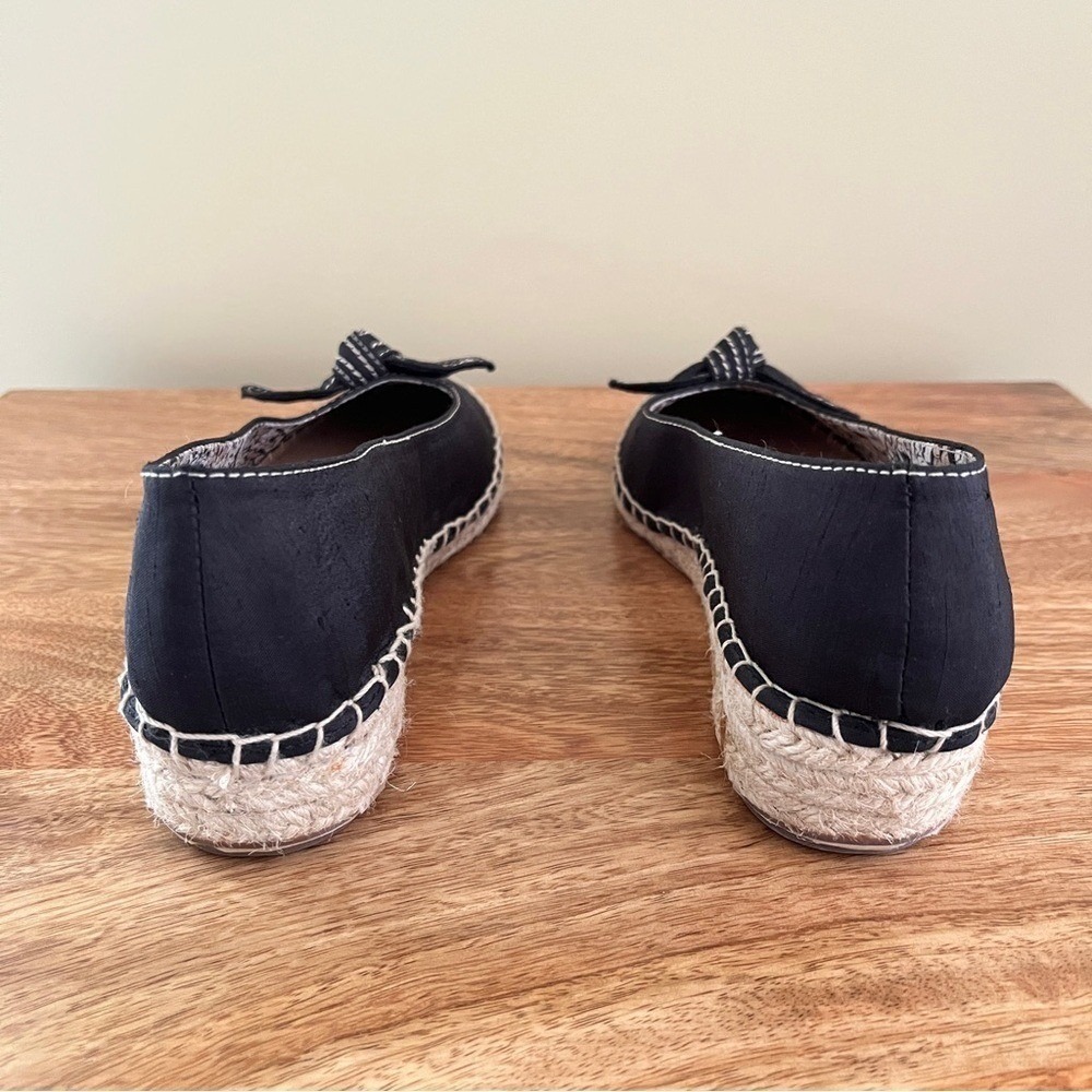 Life Stride Espadrilles Women's 6.5 Black Bow Low Wedge Heel Preppy Summer Shoe - Picture 12 of 12